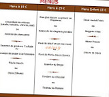 La Calquière menu