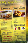 Sunrise Cafe menu