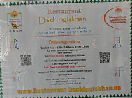 Dschingiskhan menu