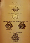 Ruby Restaurant menu