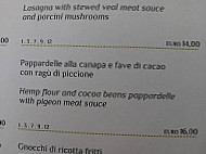 La Terrazza menu