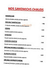 La Coccinelle Snack menu