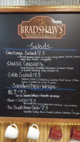 Bradshaws Bistro Coffee menu