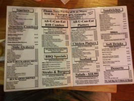 The Original Big Ed's Bbq menu