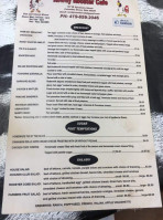 Rowdy Rooster menu