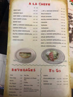 La Fiesta menu