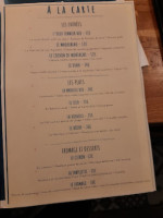 Vivants menu