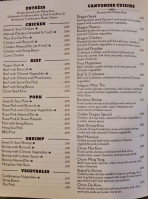 Golden Dragon menu