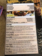 Tortilleria La Victoria menu