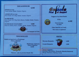 Le Cafi Des Amis menu