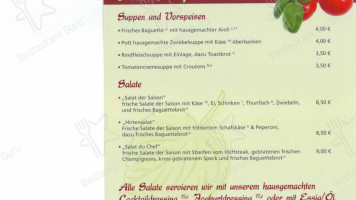 Gaststätte Zur Linde menu