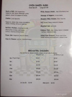 Jukebox Pizza menu