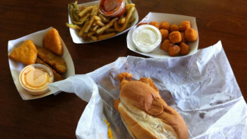 Steve's Fish and Chips. food