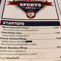 Coom's Corner Sports Grill food