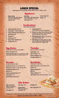 La Fiesta menu