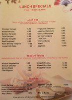 Koto Japanese Steak House menu