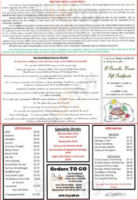 The Pancake House And Christmas Shop menu