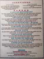 Cafe Maya Cantina menu