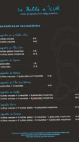 La Belle D'ilur menu