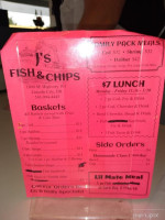 J's Fish Chips menu