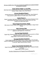 Green Salmon Coffee Co menu