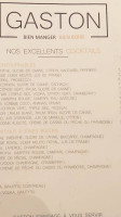 Gaston Chalons-en-champagne menu