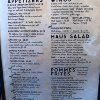 Brauburgers menu