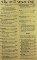 Mill Street Deli menu