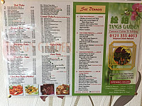 Tangs Garden menu