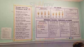 The Village Scoop menu