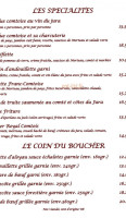 Le Jura menu