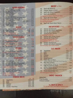 Fortune Buffet menu