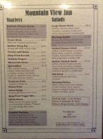 Mountain View Inn menu