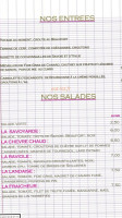 L'étagne menu