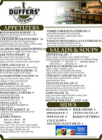 Duffer's Tavern menu