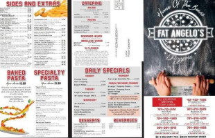 Fat Angelo's Pizzeria menu