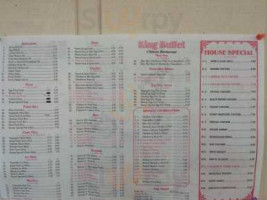 King Buffet menu