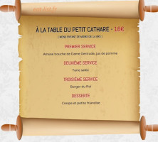 La Rôtisserie Médiévale menu