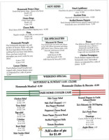 Arch Cafe menu