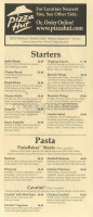 Pizza Hut. menu