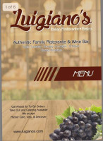 Luigiano's menu