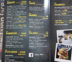 Chez Alex menu