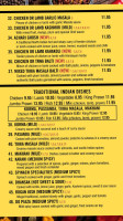 Chilli Tandoori menu