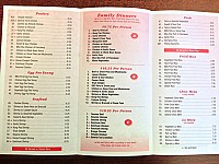 China Delight menu