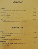 Tato Birillo Pizzeria Trattoria menu