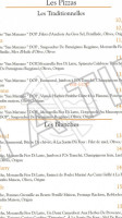 La Biveroise menu