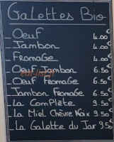 L'hippocampe menu