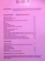 La Voute menu