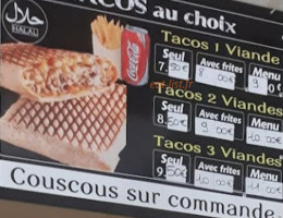 Les Andalouses O Délice Time menu