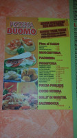 Pizzeria Duomo menu